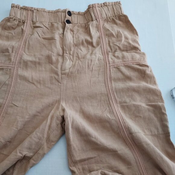 Urban Outfitters Isla Slouchy Linen Blend Jogger Pants Size XL - Picture 4 of 9